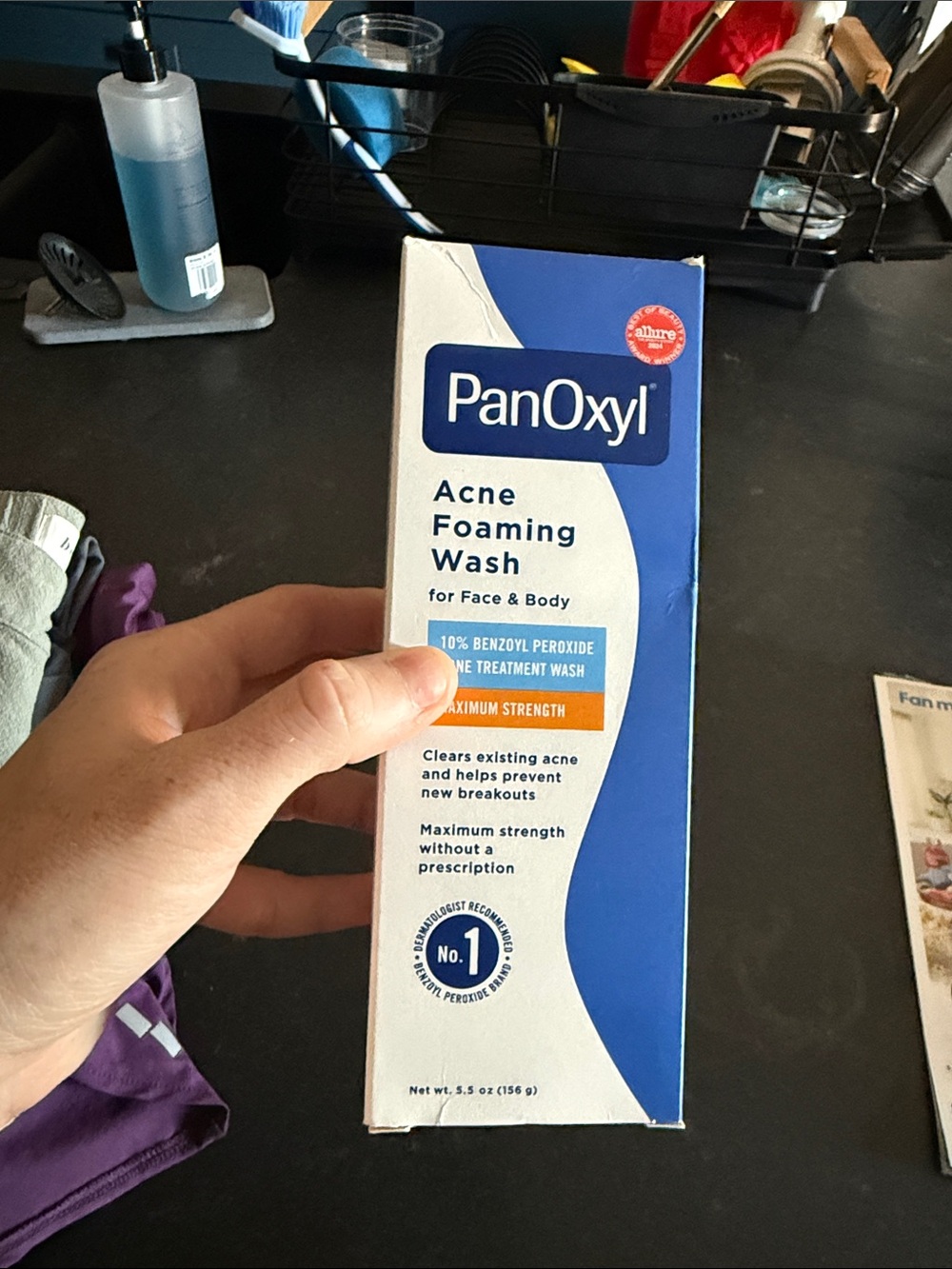 10% Benzoyl Peroxide Acne Foaming Wash – Blue